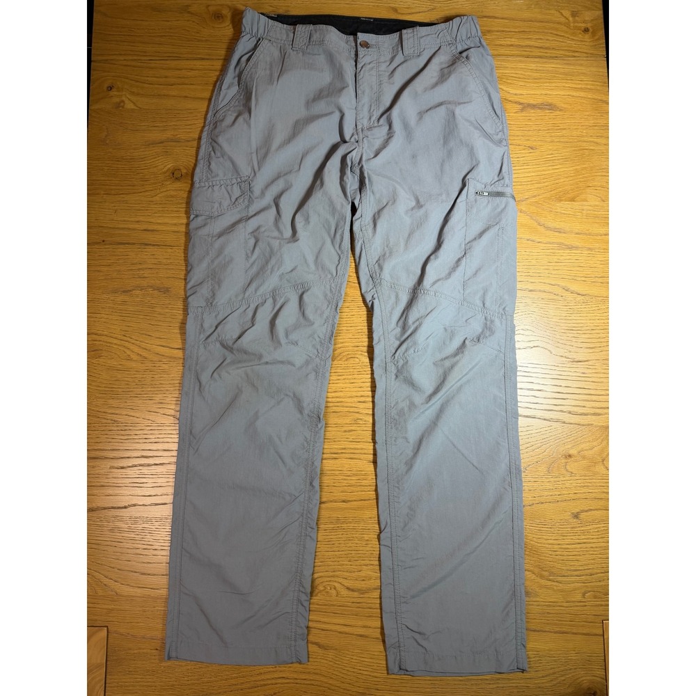 Columbia Silver Ridge Cargo Pants Mens 34x34 Gray Hiking Outdoor Omni-Shade